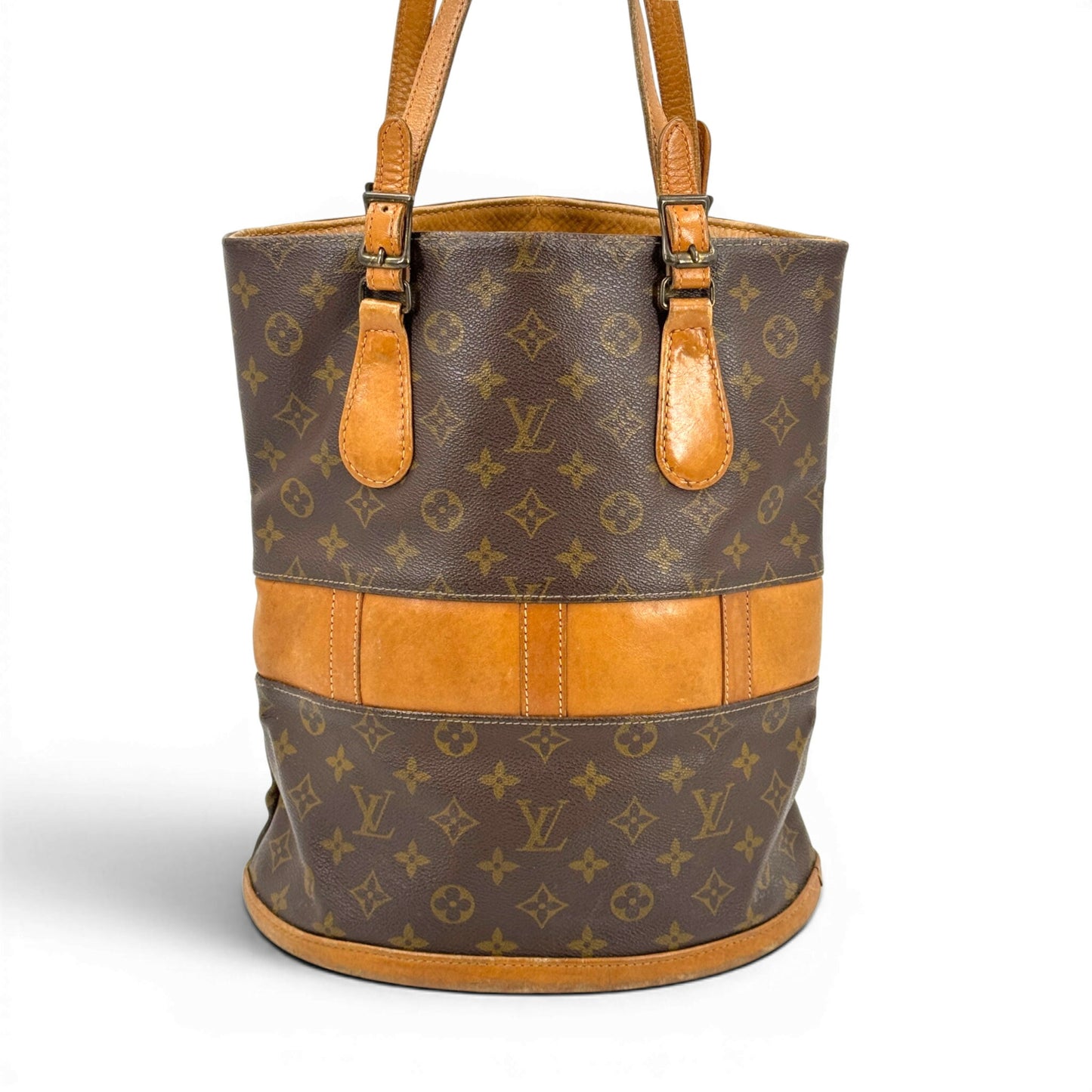 LOUIS VUITTON バケットGM モノグラム ブラウン トートバッグ M42236