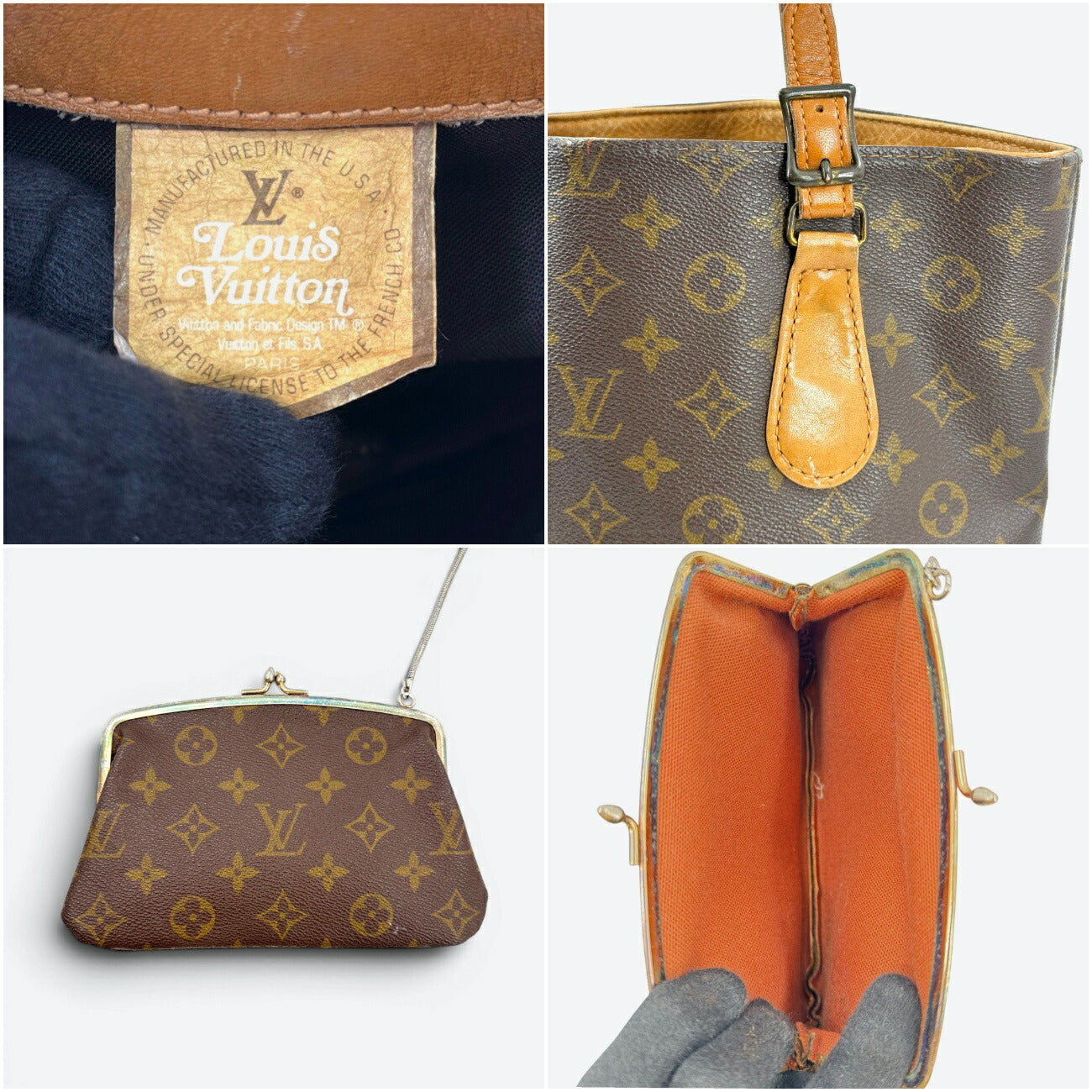 LOUIS VUITTON バケットGM モノグラム ブラウン トートバッグ M42236