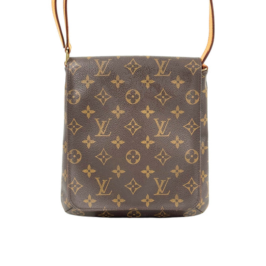 LOUIS VUITTON ミュゼット モノグラムキャンバス ブラウン ショルダーバッグ M51256