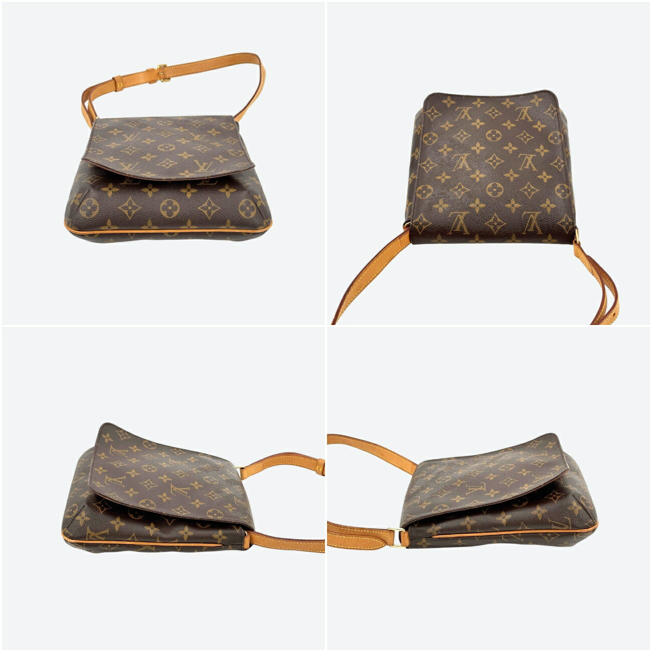 LOUIS VUITTON ミュゼット モノグラムキャンバス ブラウン ショルダーバッグ M51256