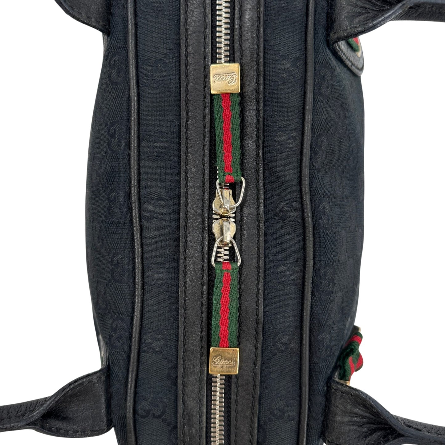 GUCCI プリンシー ミニボストン GGキャンバス ダークブルー 161720 シェリーライン