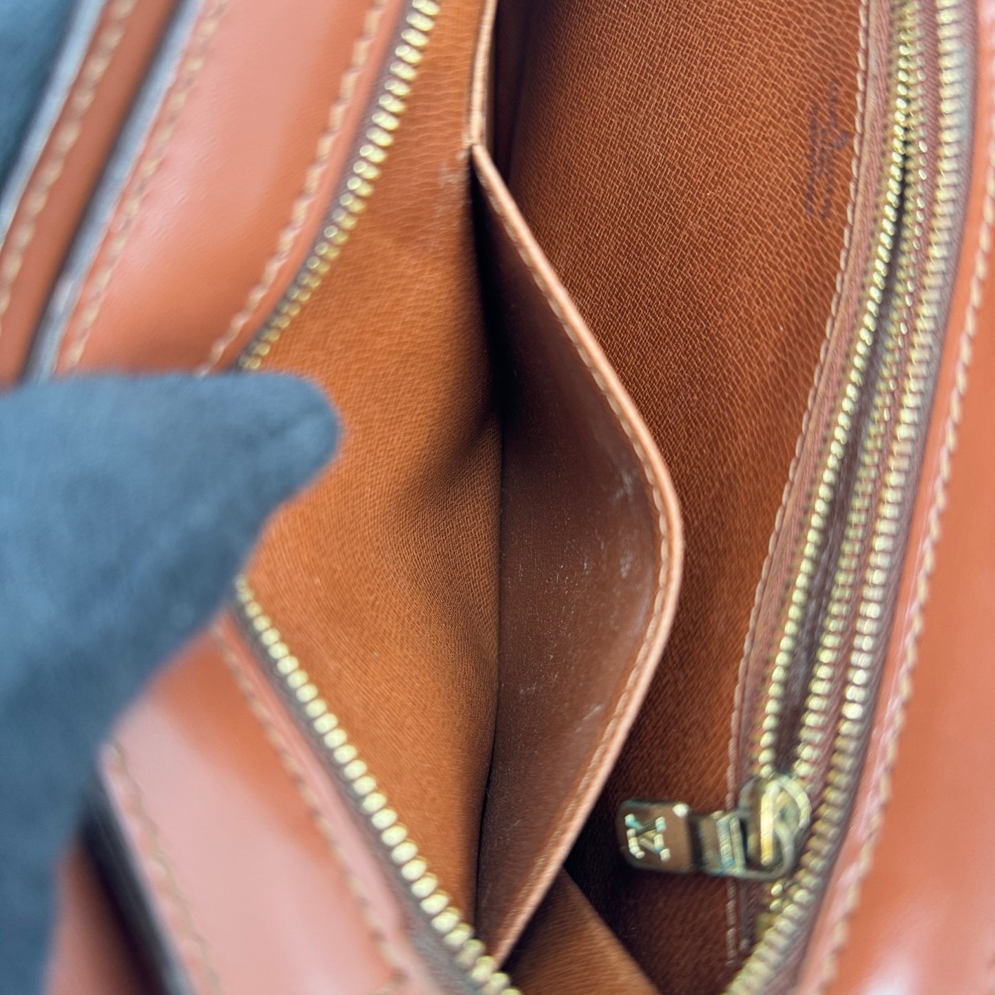 LOUIS VUITTON アンギャン モノグラム ブラウン ショルダーバッグ M51205