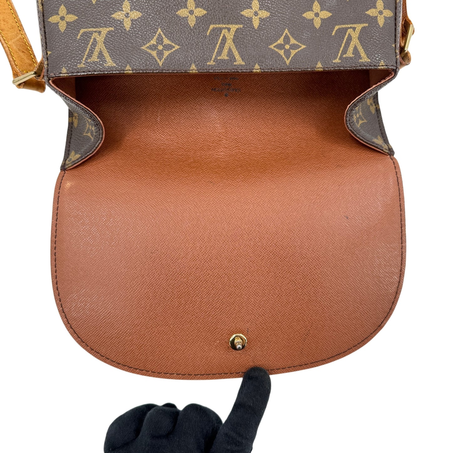 LOUIS VUITTON サンクルーGM モノグラムキャンバス ブラウン ショルダーバッグ M51242