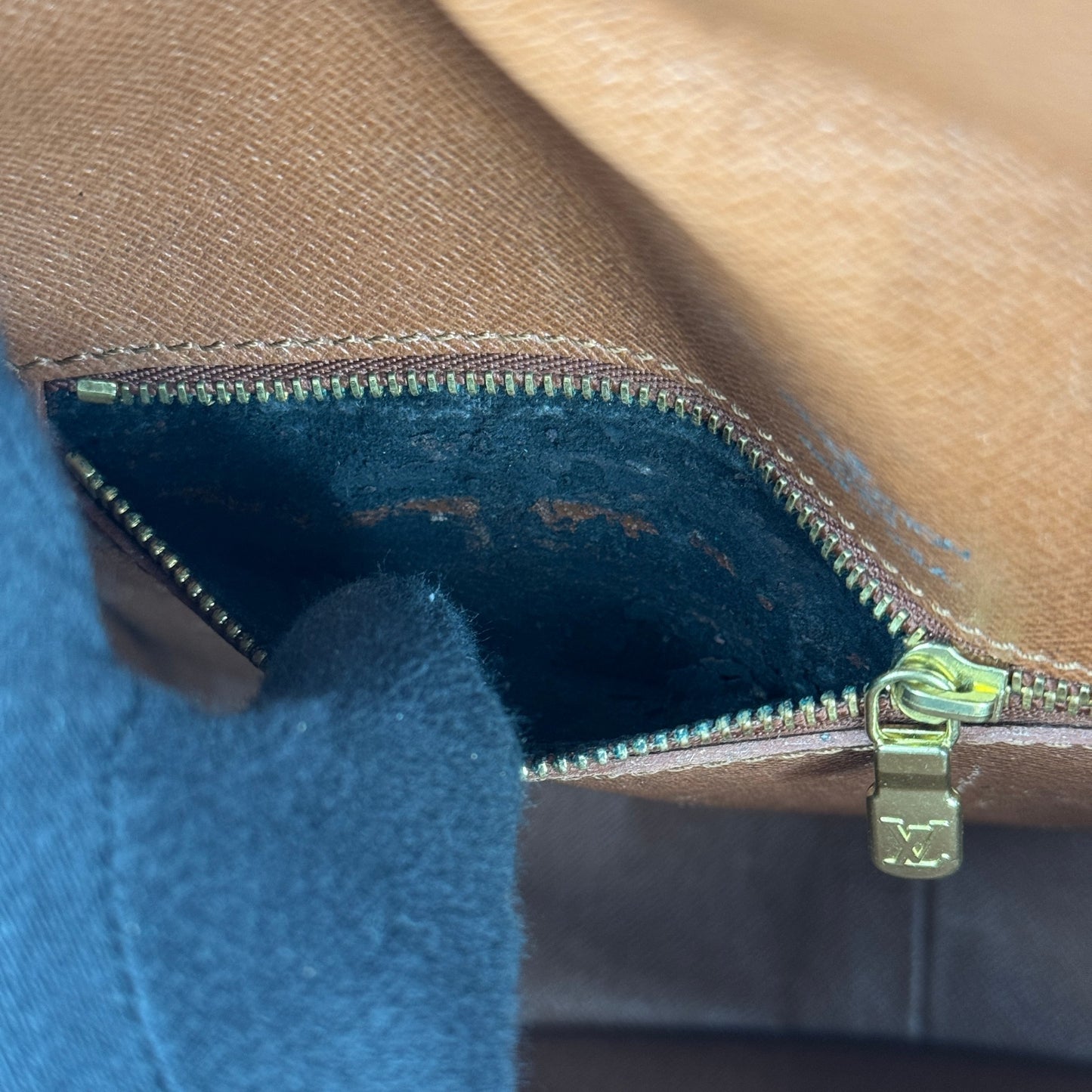 LOUIS VUITTON サンクルーGM モノグラムキャンバス ブラウン ショルダーバッグ M51242