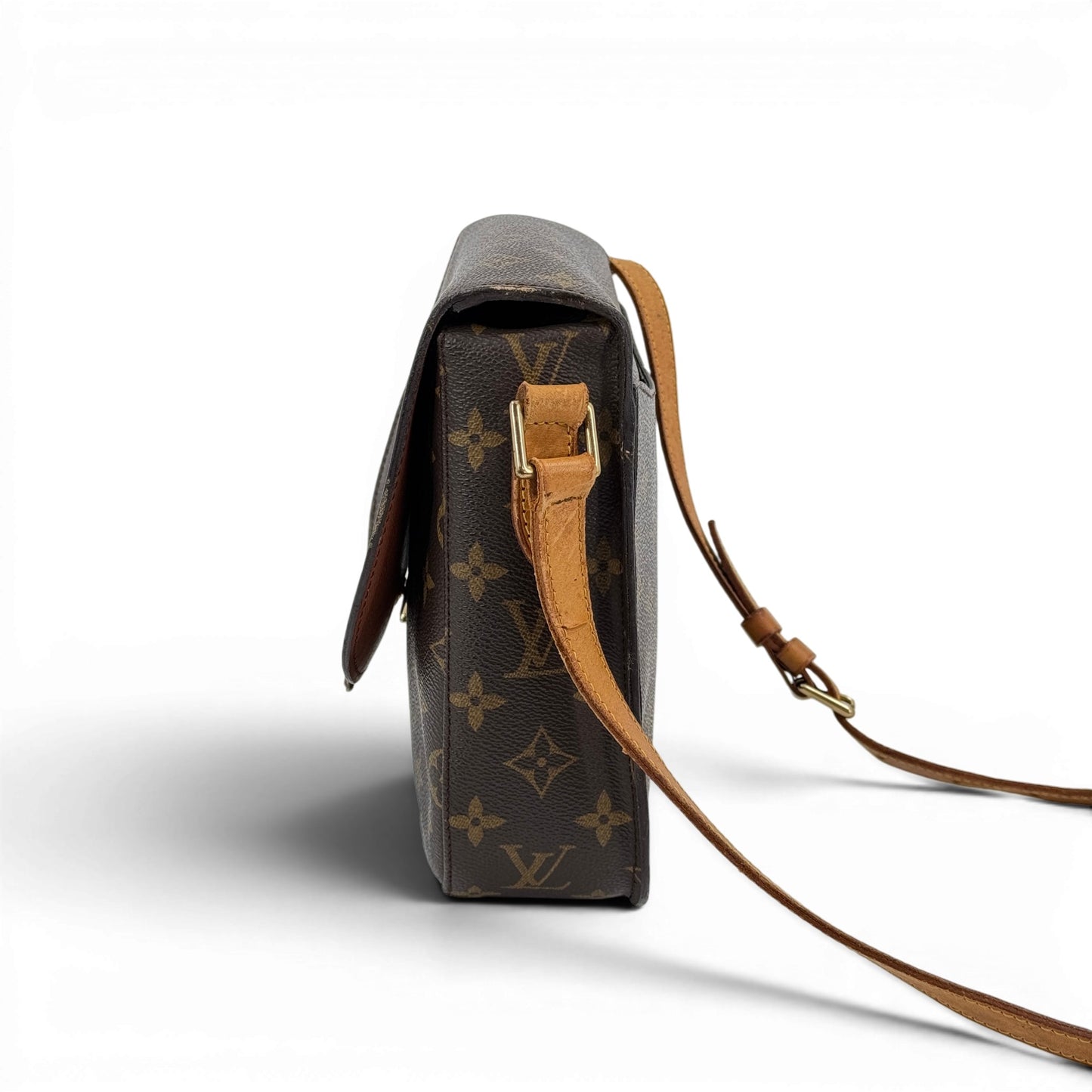 LOUIS VUITTON サンクルーGM モノグラムキャンバス ブラウン ショルダーバッグ M51242