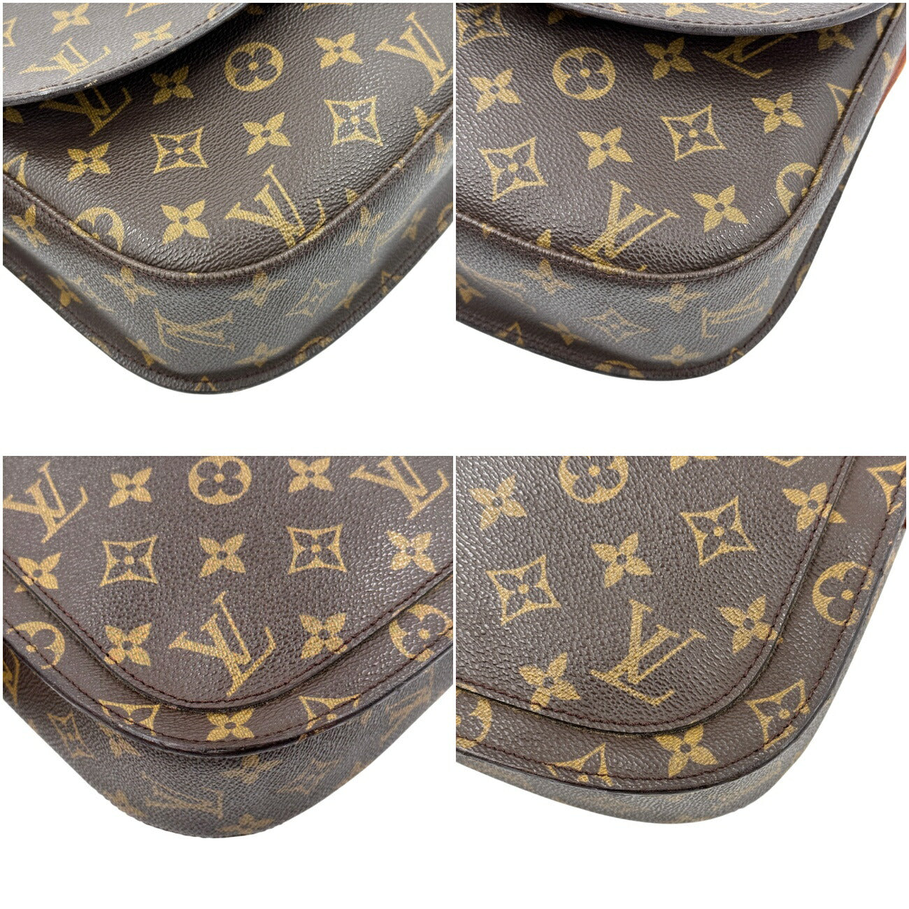 LOUIS VUITTON サンクルーGM モノグラムキャンバス ブラウン ショルダーバッグ M51242