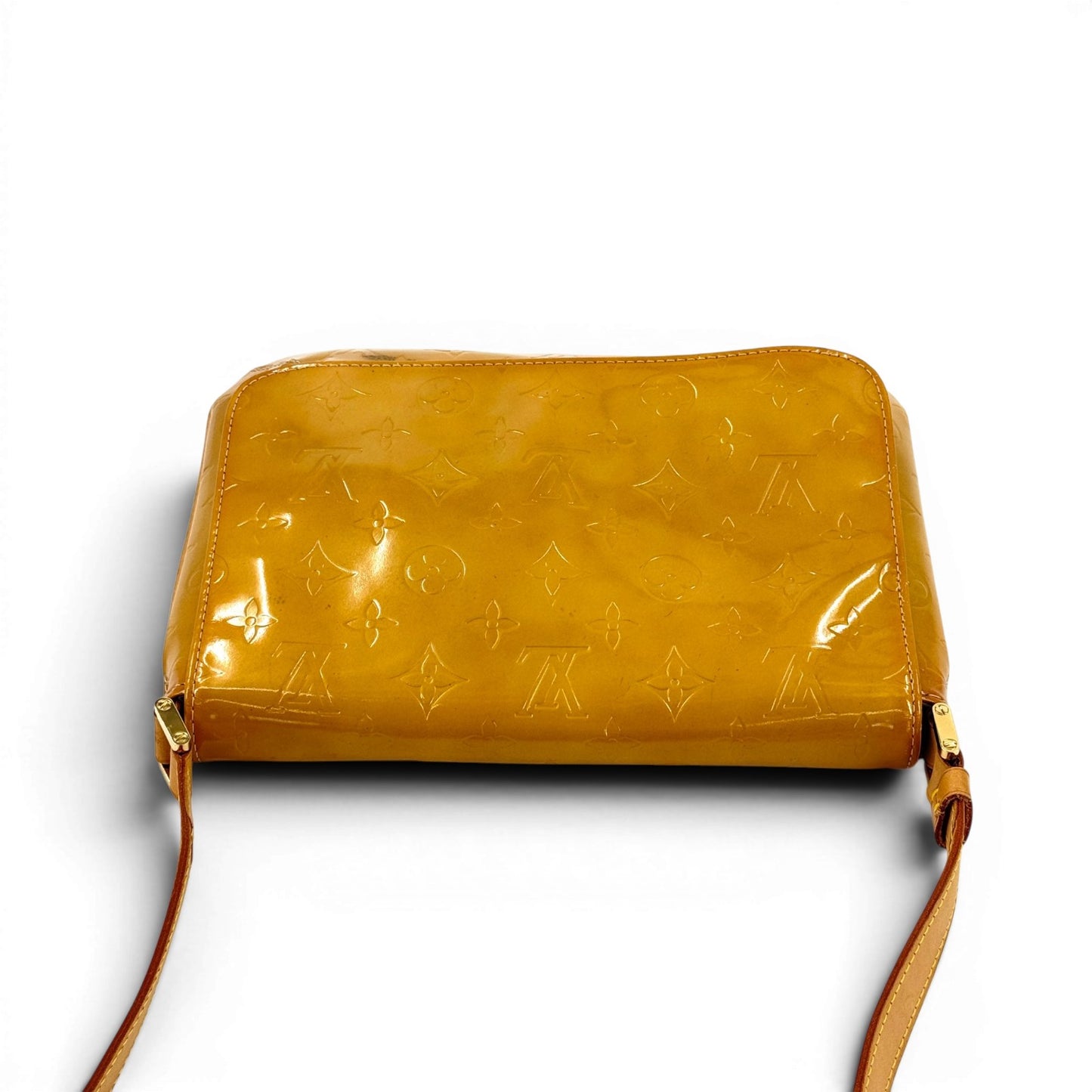 LOUIS VUITTON トンプソンストリート モノグラムヴェルニ イエロー ショルダーバッグ M91071