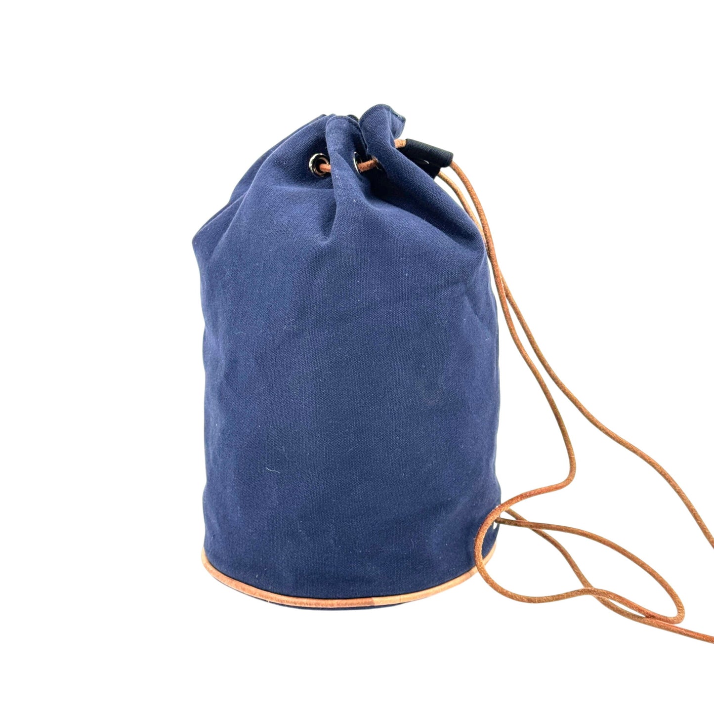 HERMES ポロションミミルPM キャンバス ネイビー ショルダーバッグ