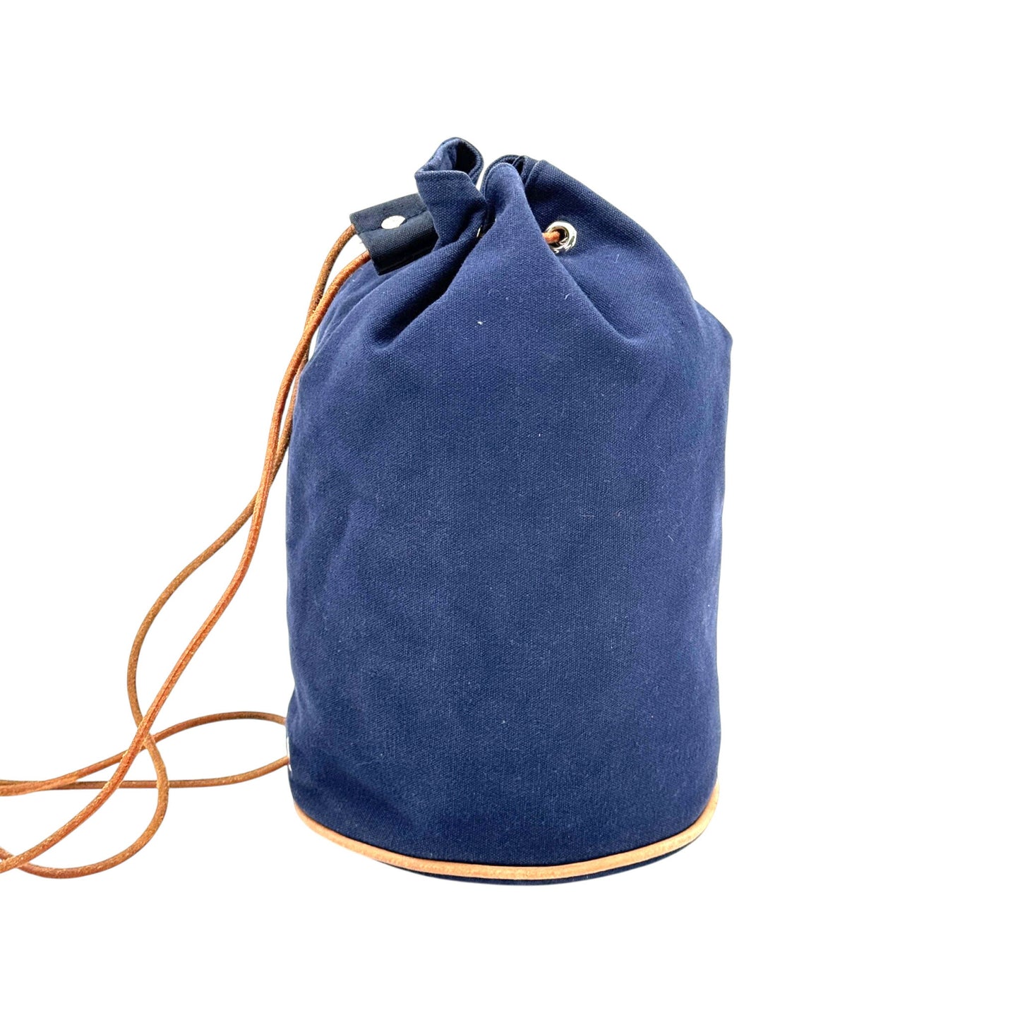 HERMES ポロションミミルPM キャンバス ネイビー ショルダーバッグ