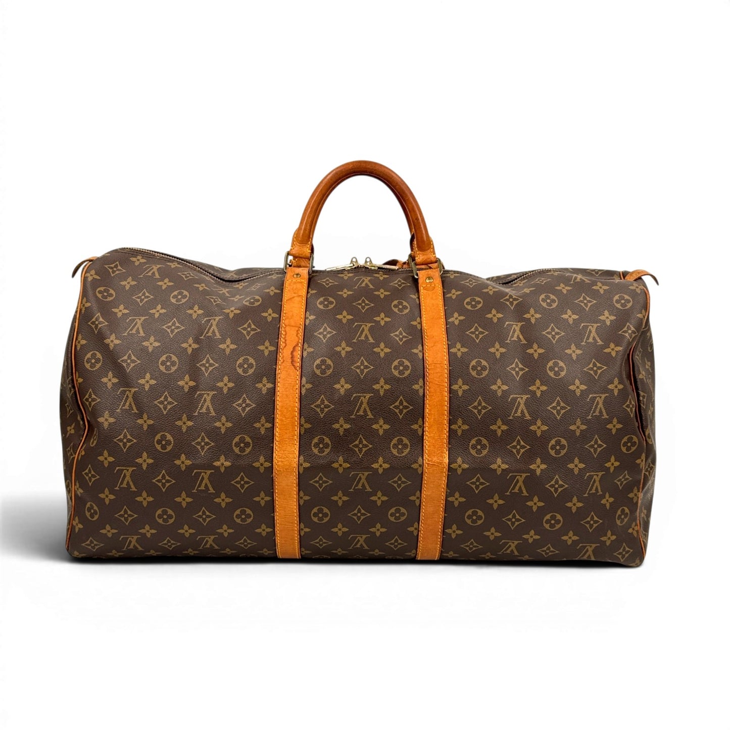 LOUIS VUITTON キーポル60 モノグラムキャンバス ブラウン ボストンバッグ M41422