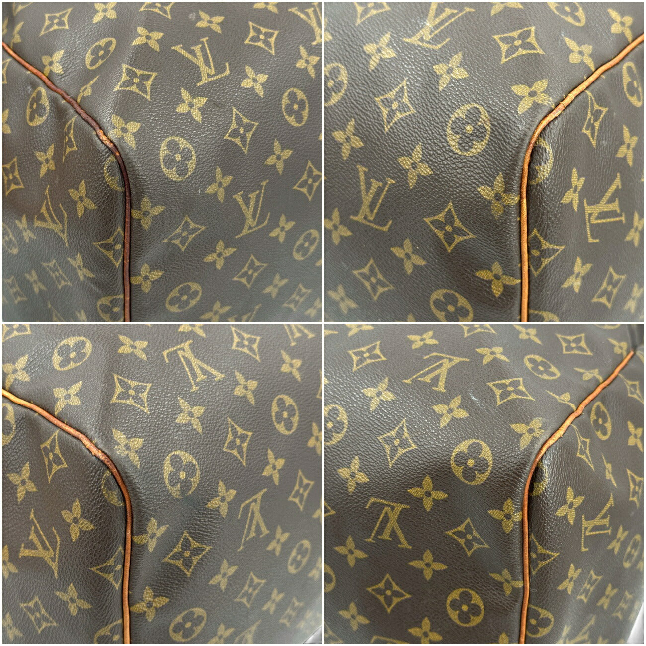 LOUIS VUITTON キーポル60 モノグラムキャンバス ブラウン ボストンバッグ M41422