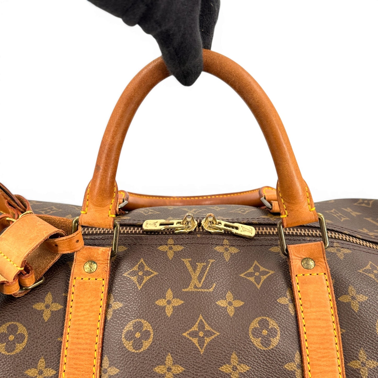 LOUIS VUITTON キーポル60 モノグラムキャンバス ブラウン ボストンバッグ M41422