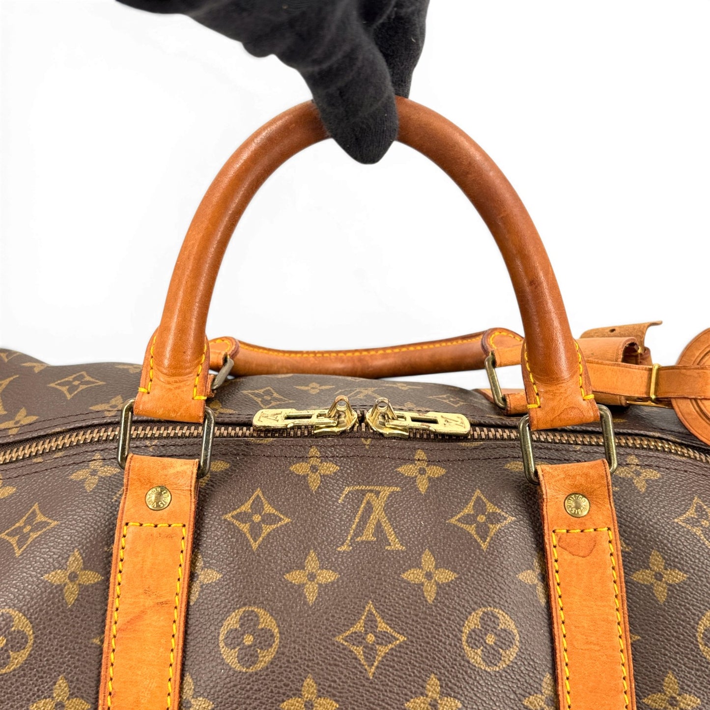 LOUIS VUITTON キーポル60 モノグラムキャンバス ブラウン ボストンバッグ M41422