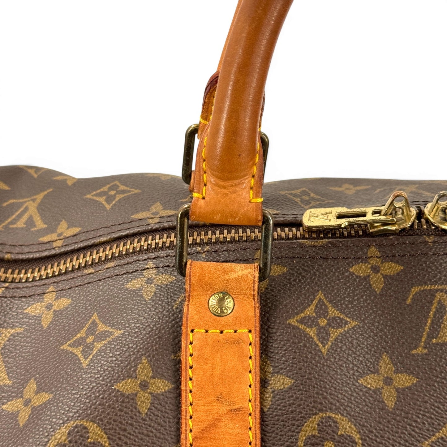 LOUIS VUITTON キーポル60 モノグラムキャンバス ブラウン ボストンバッグ M41422