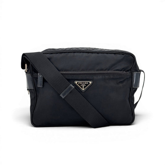 PRADA テスートナイロン ブラック カメラショルダーバッグ BT0175