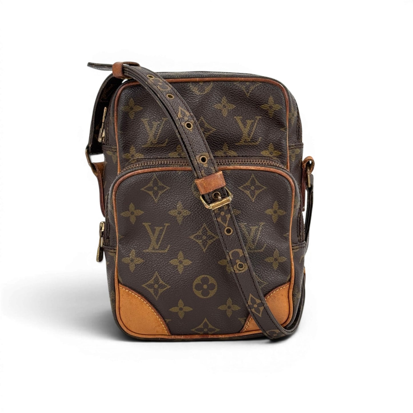 LOUIS VUITTON アマゾン モノグラムキャンバス ブラウン ショルダーバッグ M45236