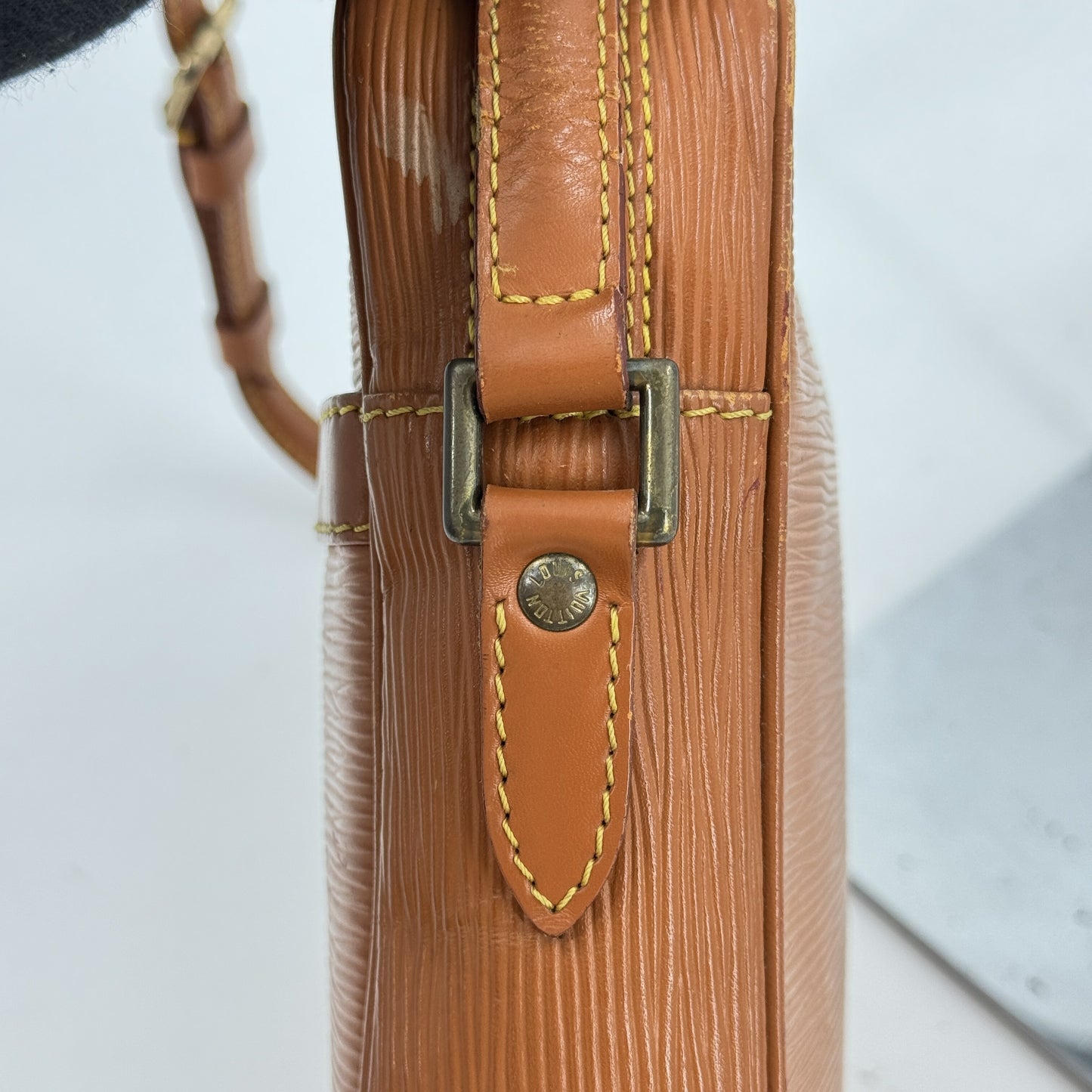 LOUIS VUITTON ダニューブPM エピレザー ジパン ゴールド ショルダーバッグ M52528
