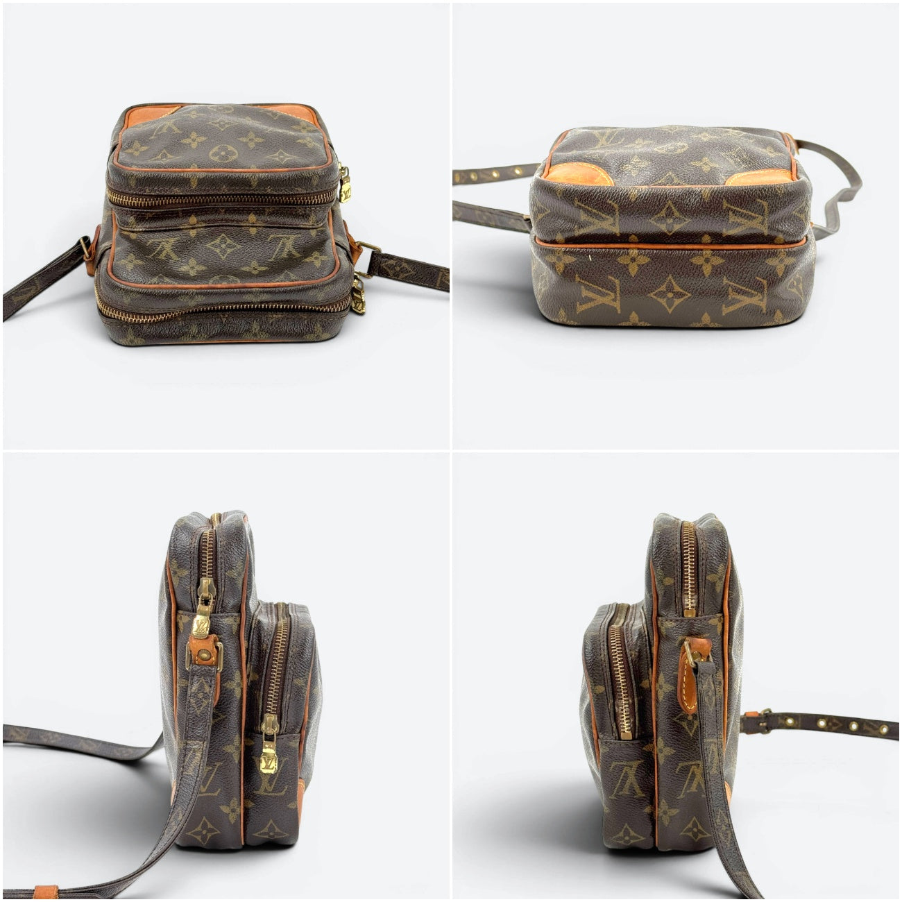 LOUIS VUITTON アマゾン モノグラムキャンバス ブラウン クロスボディ ショルダーバッグ M45236