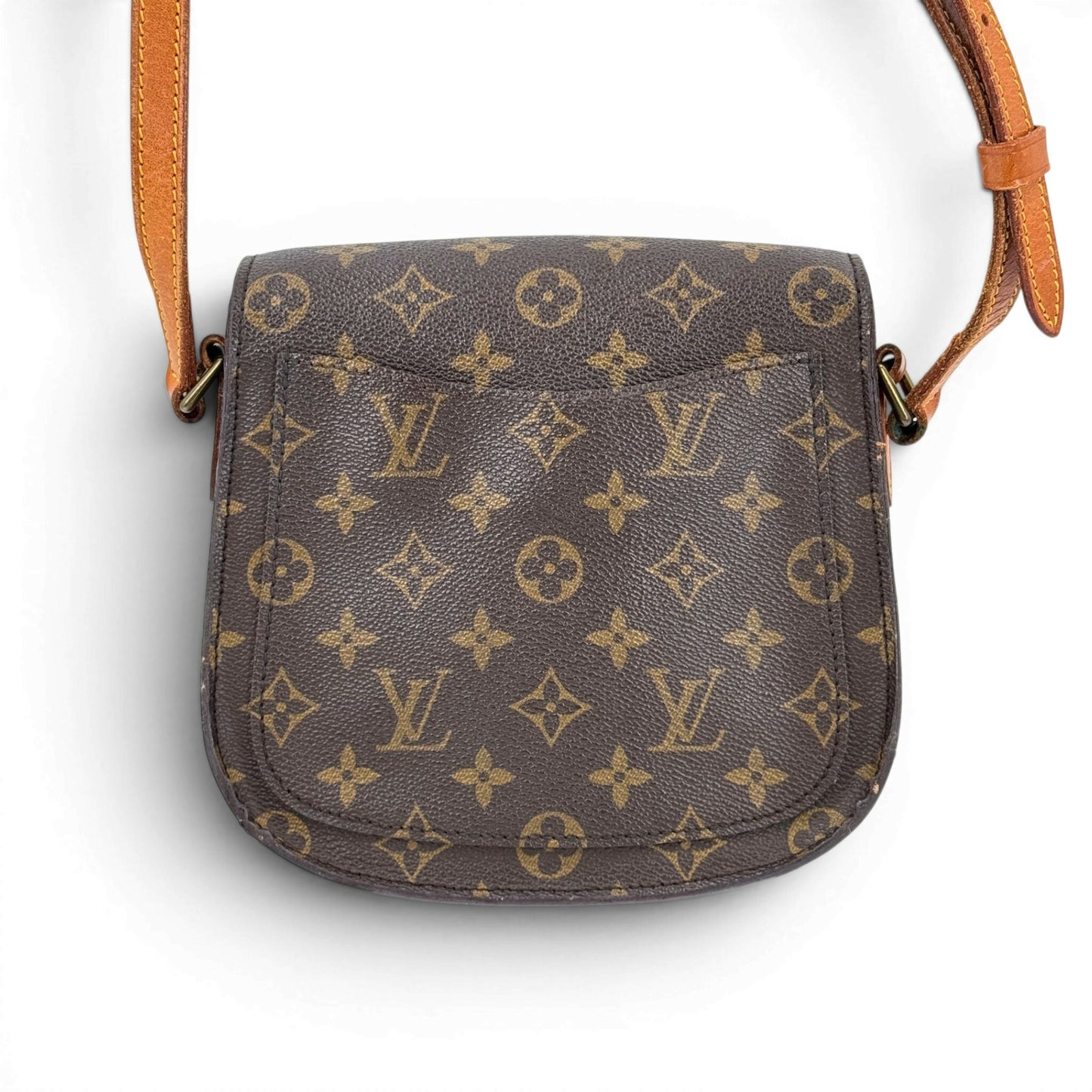 LOUIS VUITTON サンクルーMM モノグラムキャンバス ブラウン クロスボディ ショルダーバッグ M51243