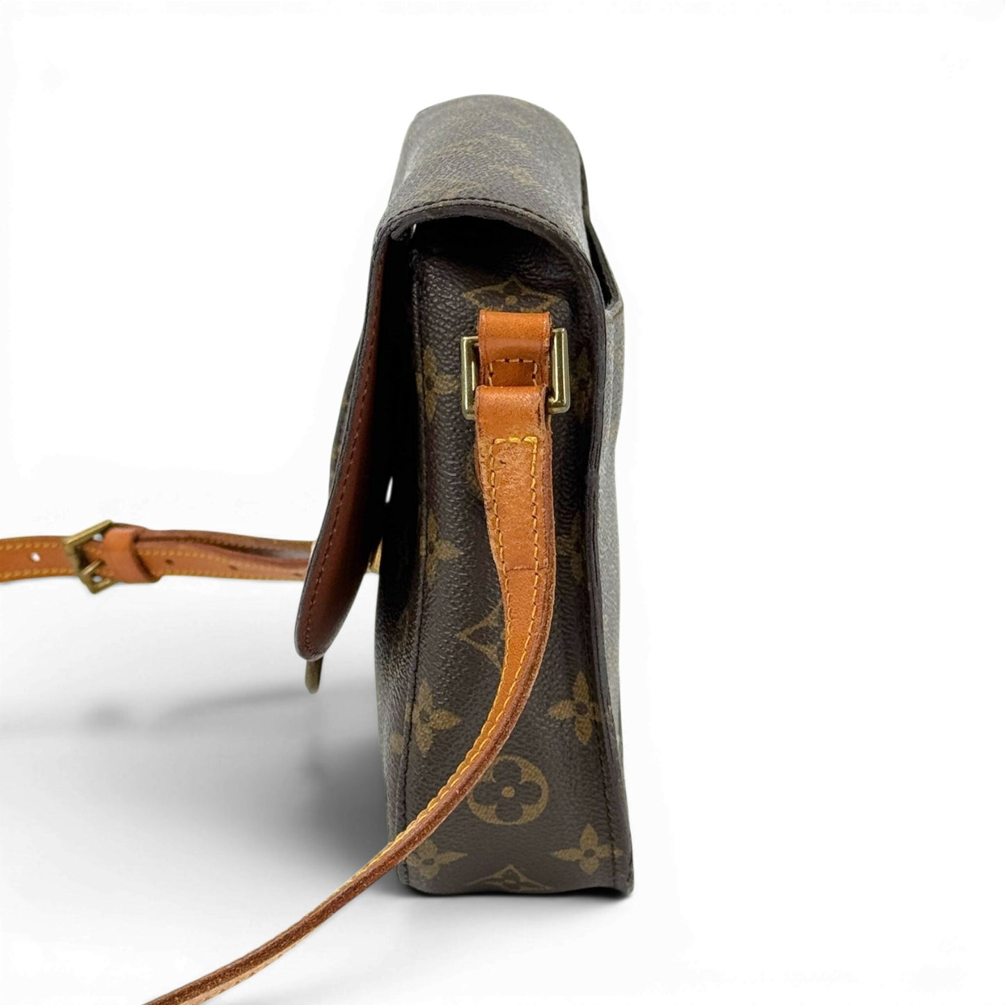 LOUIS VUITTON サンクルーMM モノグラムキャンバス ブラウン クロスボディ ショルダーバッグ M51243