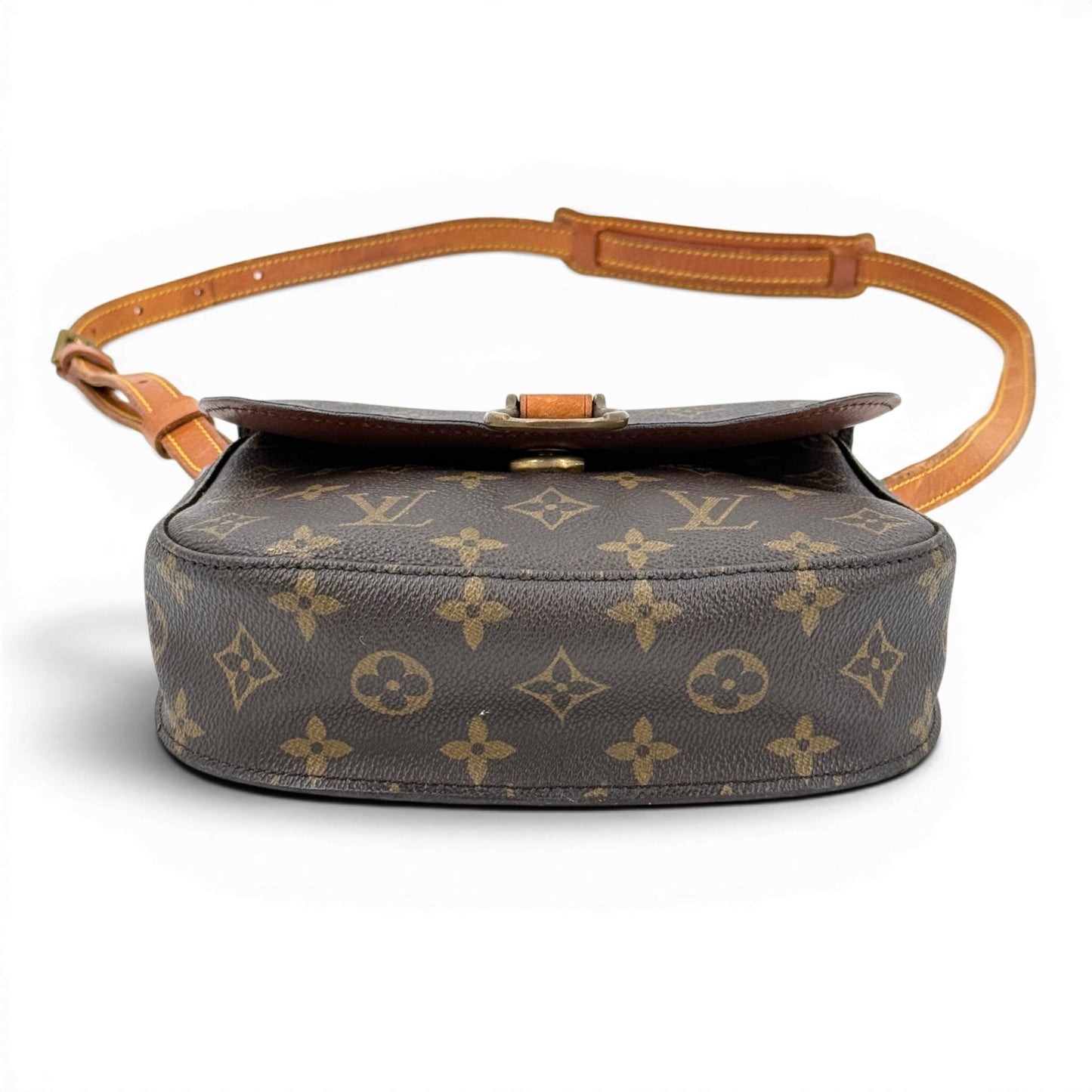 LOUIS VUITTON サンクルーMM モノグラムキャンバス ブラウン クロスボディ ショルダーバッグ M51243