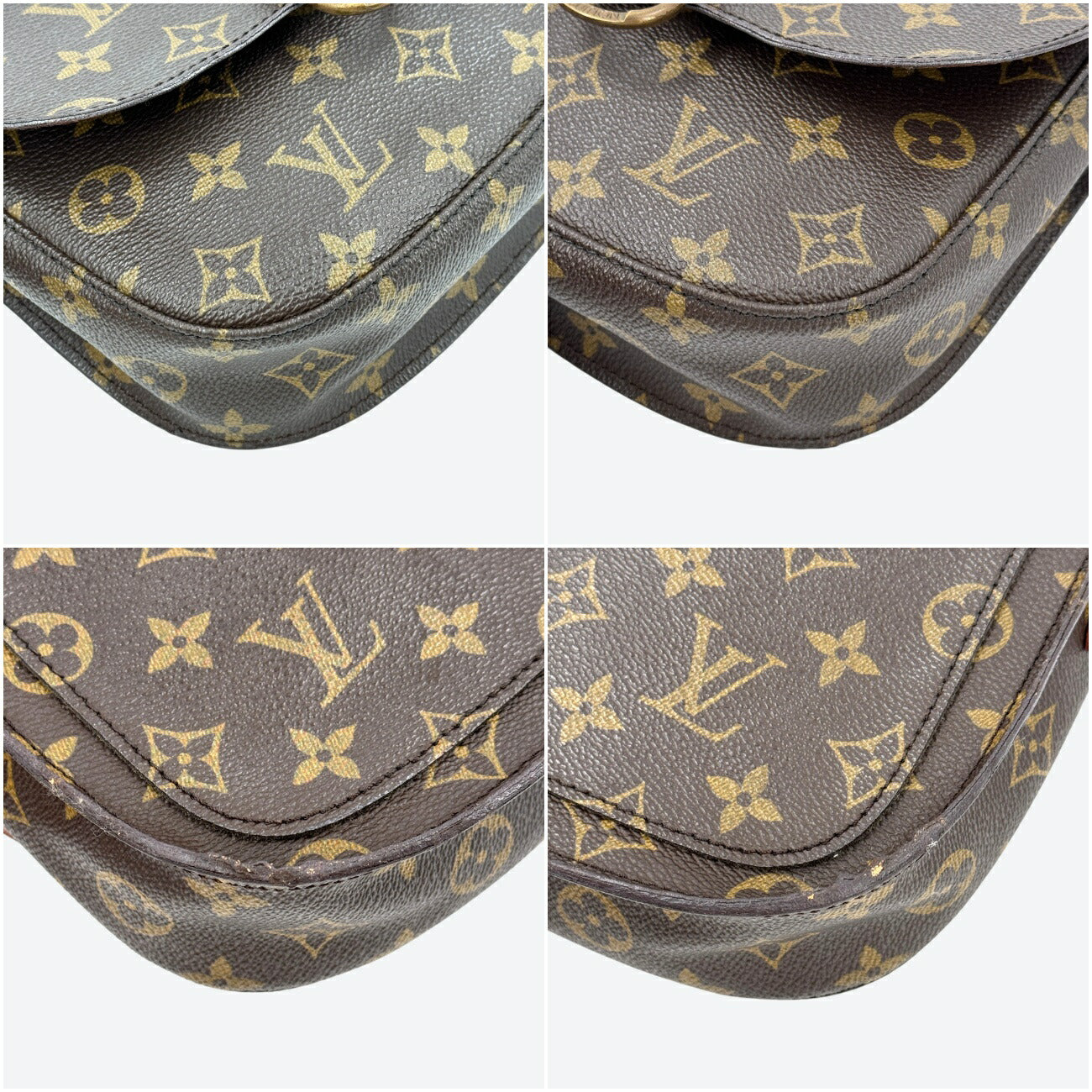 LOUIS VUITTON サンクルーMM モノグラムキャンバス ブラウン クロスボディ ショルダーバッグ M51243