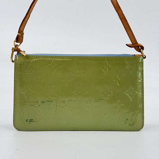 LOUIS VUITTON レキシントン ヴェルニ グリーン アクセソワール ハンドバッグ M91010