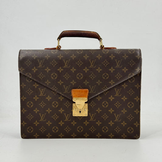 LOUIS VUITTON セルヴィエット・コンセイエ モノグラムキャンバス ハンドバッグ M53331