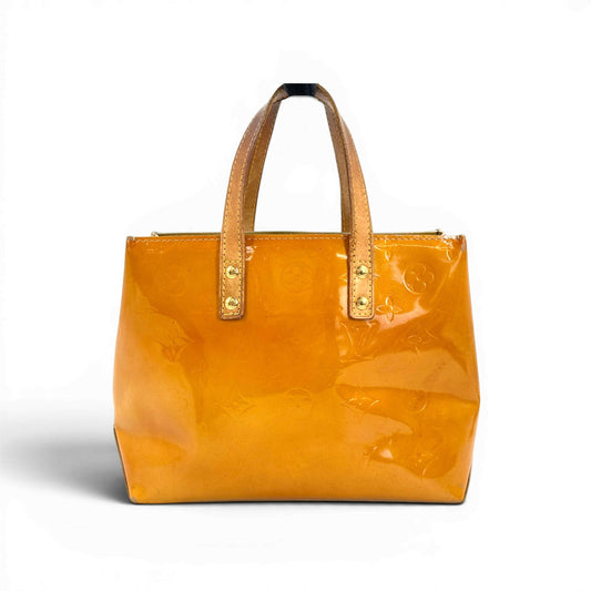 LOUIS VUITTON リードPM モノグラム・ヴェルニ イエロー ハンドバッグ M91144