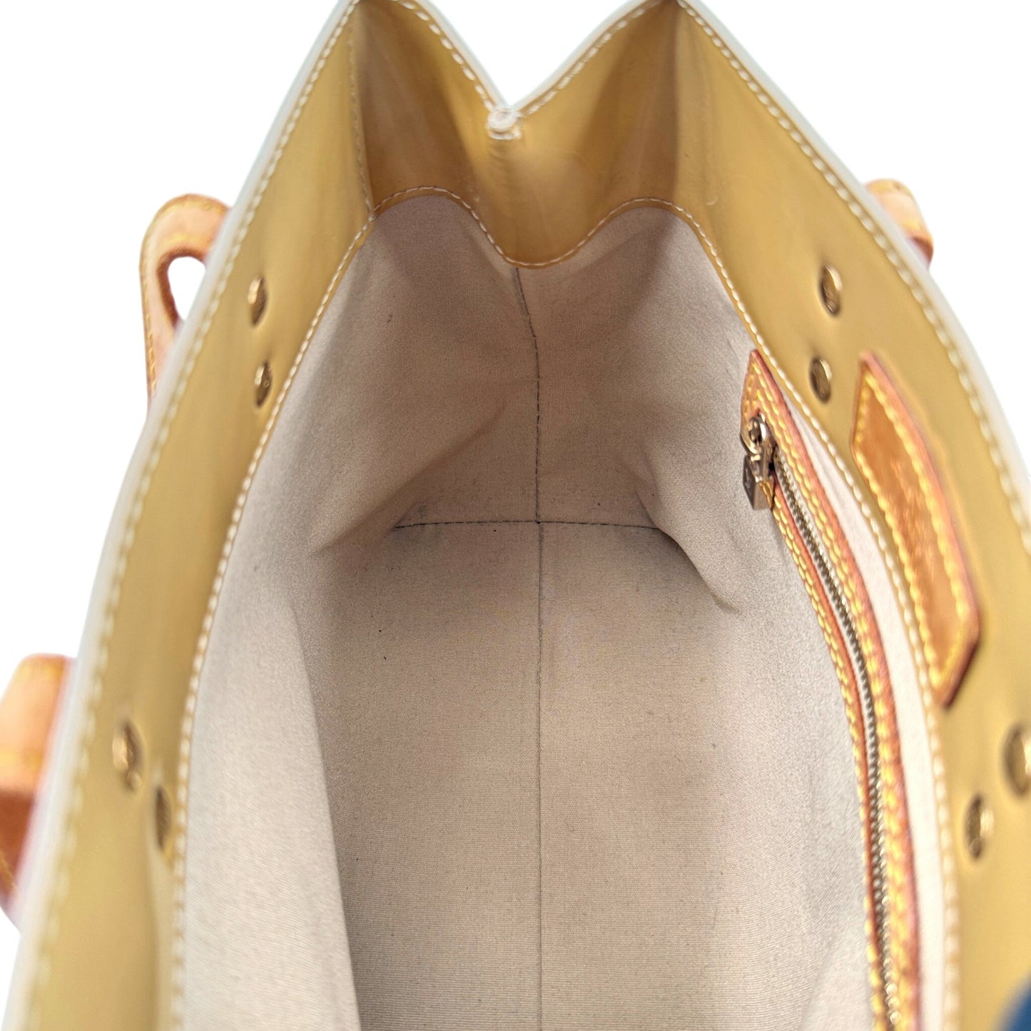 LOUIS VUITTON リードPM モノグラム・ヴェルニ イエロー ハンドバッグ M91144
