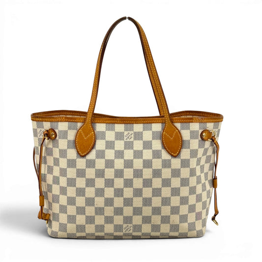 LOUIS VUITTON ネヴァーフルPM ダミエ・アズール ホワイト トートバッグ N51110