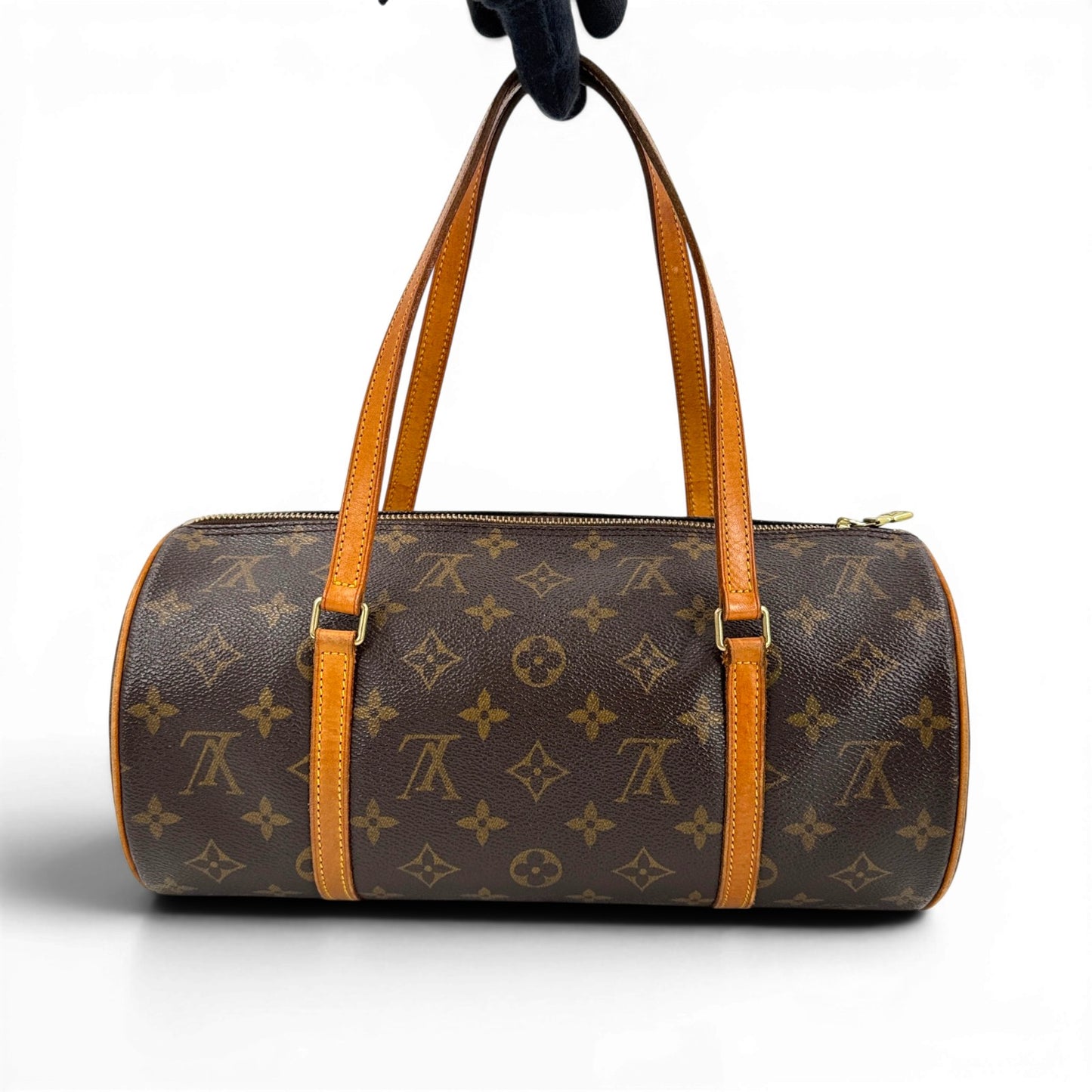 LOUIS VUITTON パピヨン30 モノグラムキャンバス ブラウン 旧型 ハンドバッグ M51385