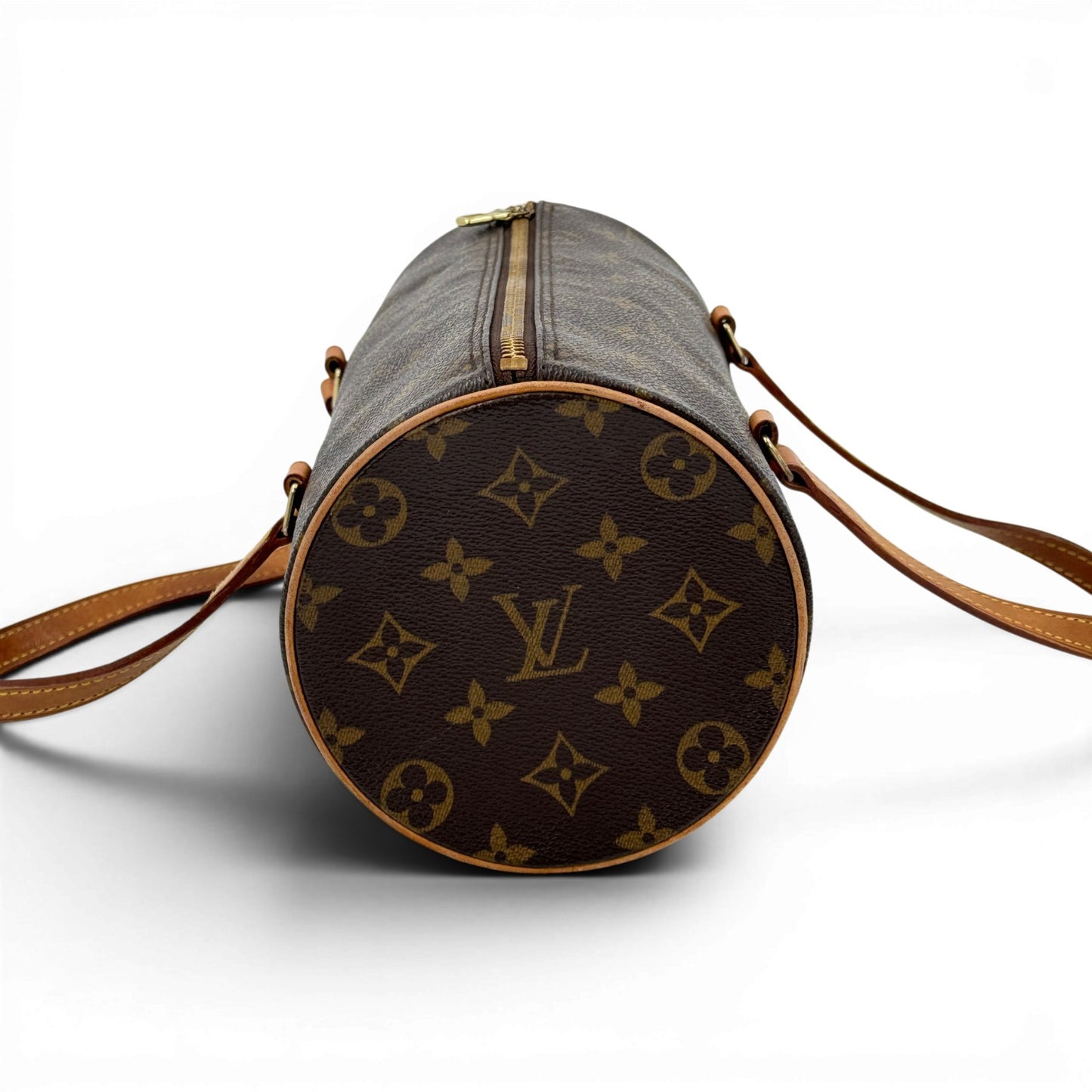 LOUIS VUITTON パピヨン26 モノグラムキャンバス ブラウン ハンドバッグ M51366