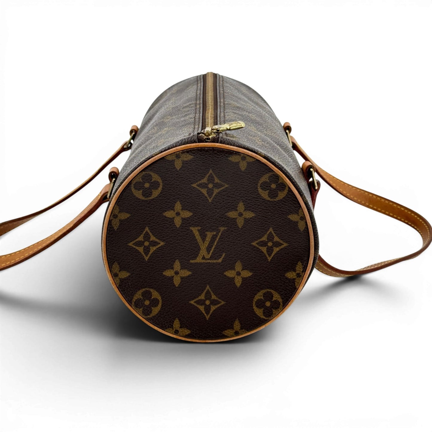 LOUIS VUITTON パピヨン26 モノグラムキャンバス ブラウン ハンドバッグ M51366