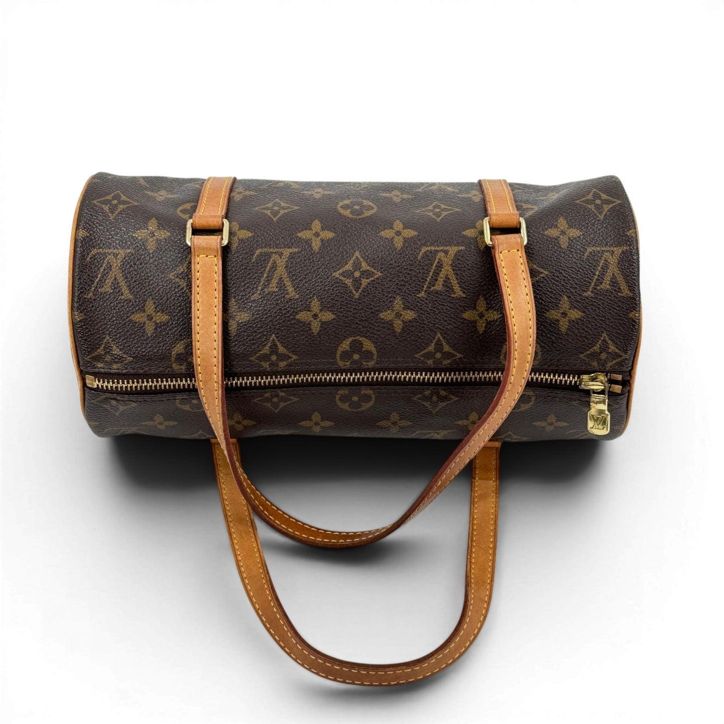 LOUIS VUITTON パピヨン26 モノグラムキャンバス ブラウン ハンドバッグ M51366