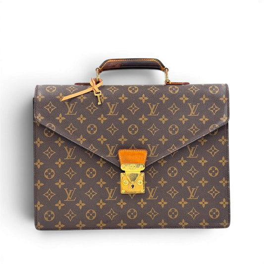 LOUIS VUITTON モノグラムキャンバス セルヴィエット・コンセイエ ビジネスバッグ M53331