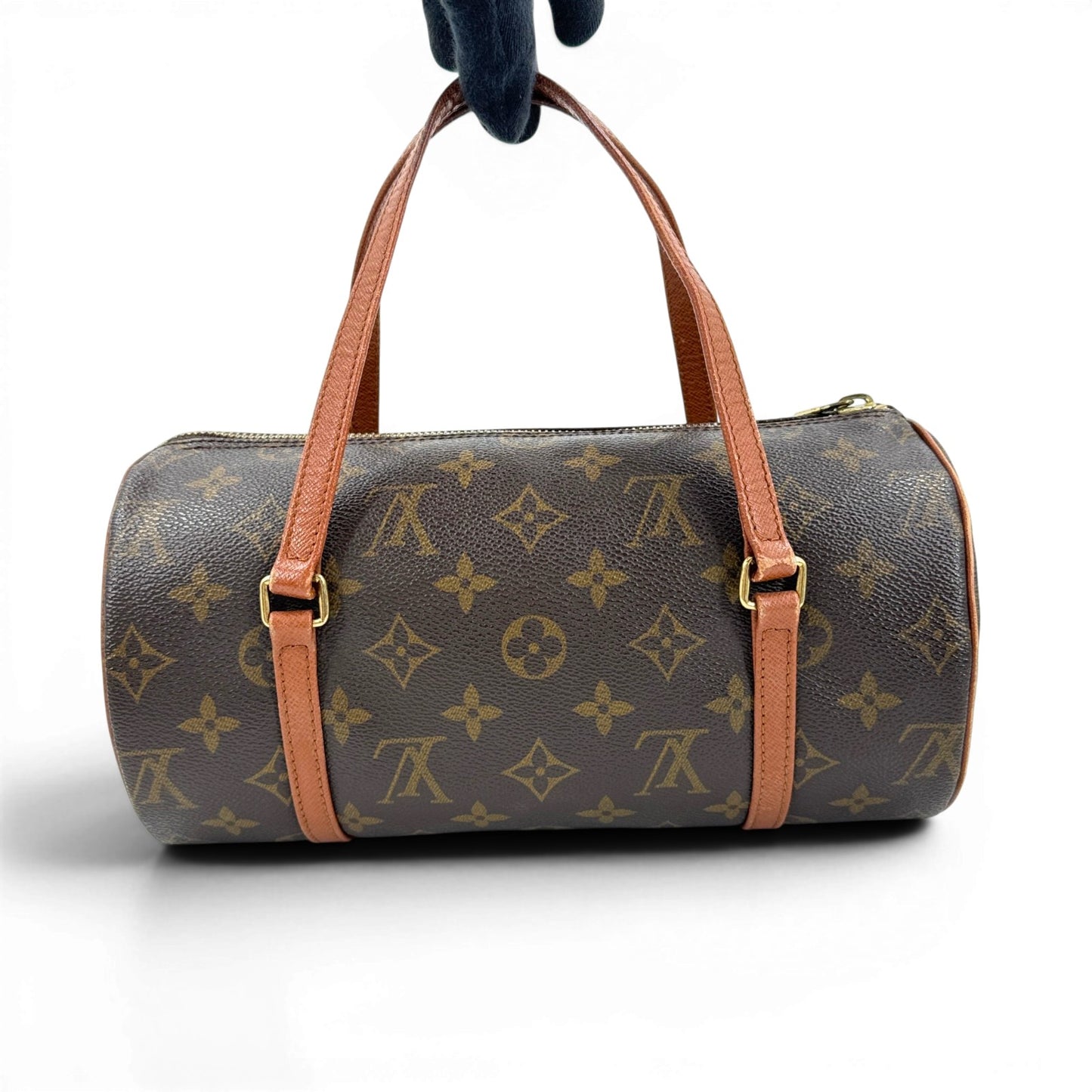 LOUIS VUITTON パピヨン26 モノグラムキャンバス シリンダー ハンドバッグ M51366