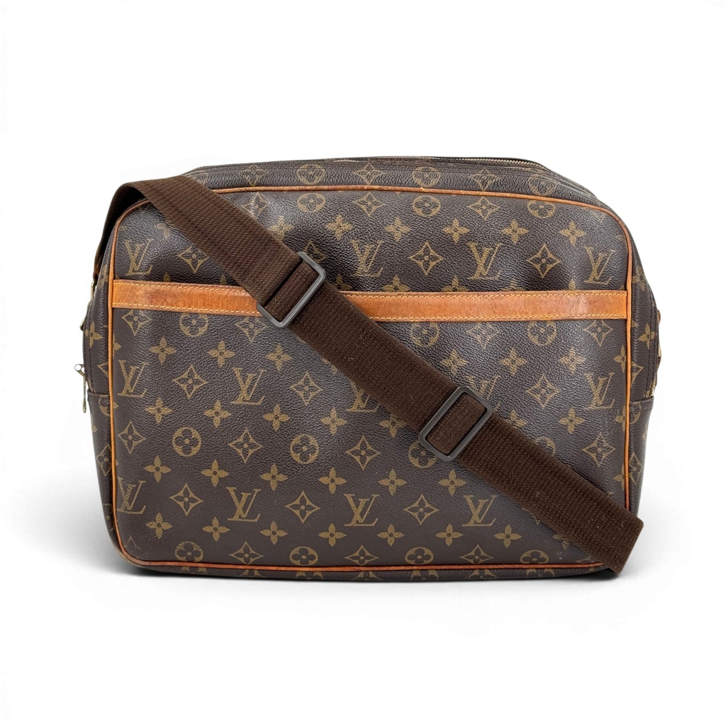 LOUIS VUITTON リポーターGM モノグラムキャンバス ブラウン メッセンジャーバッグ M45252