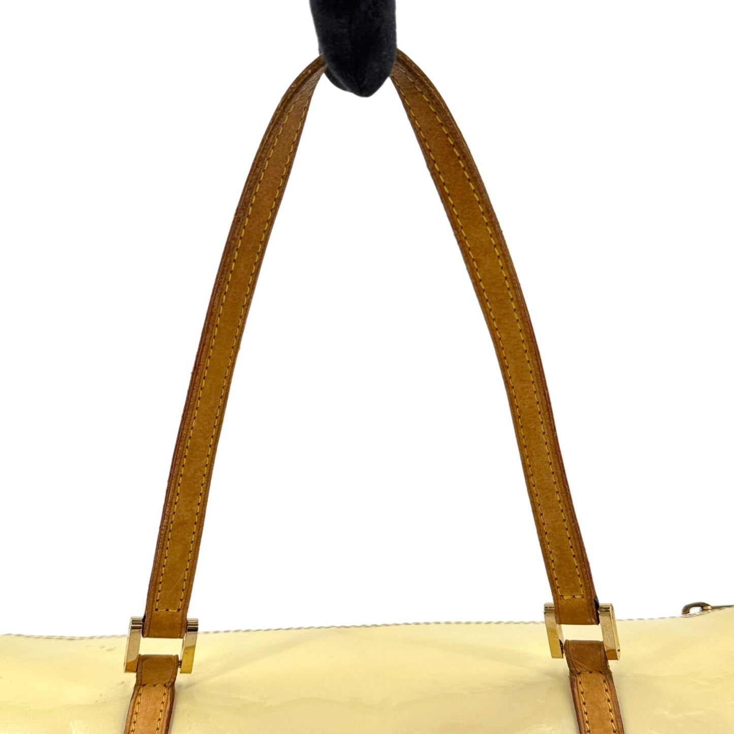 LOUIS VUITTON ベッドフォード ヴェルニ クリーム エナメル ハンドバッグ M91331