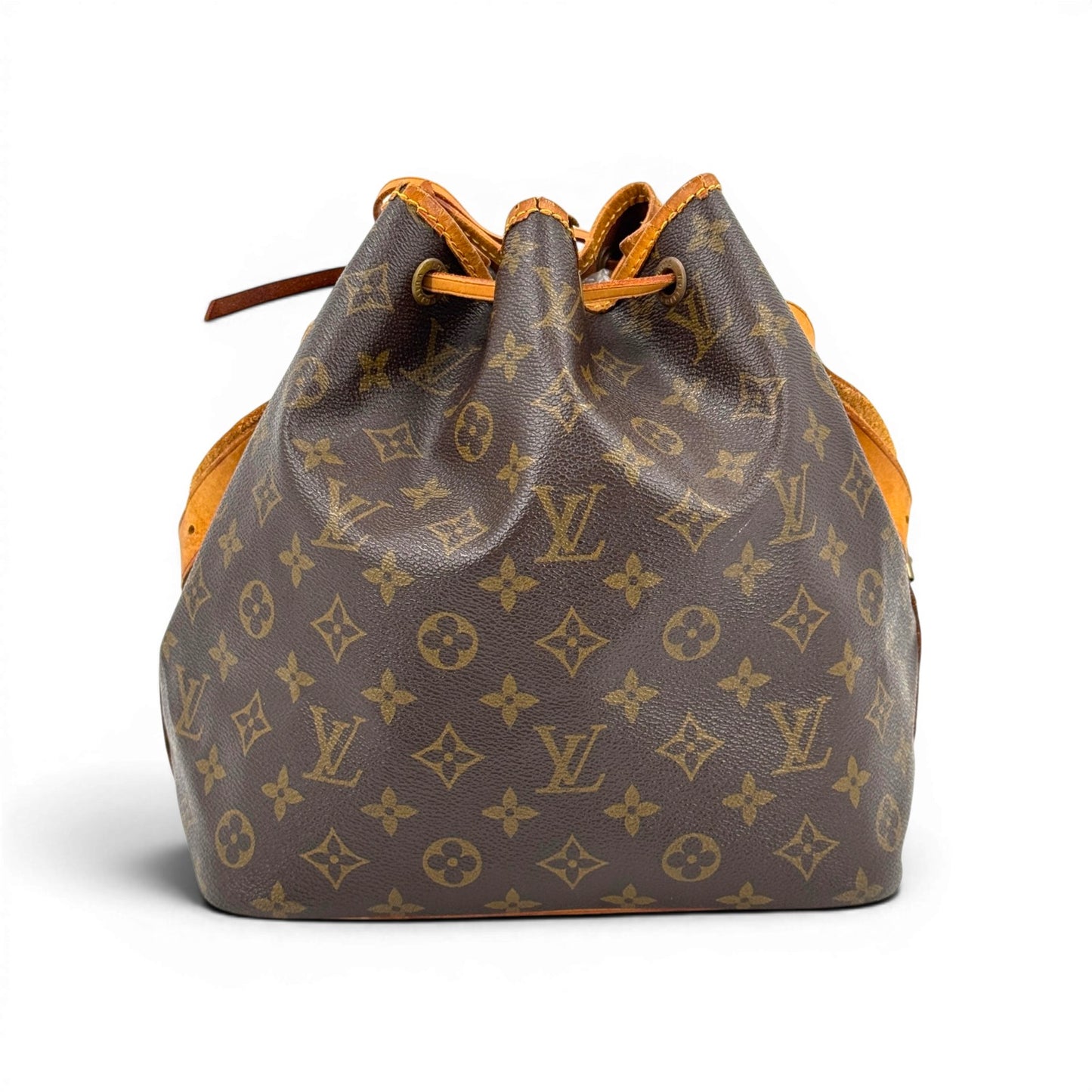 LOUIS VUITTON プチ・ノエ モノグラムキャンバス ブラウン 巾着 ショルダーバッグ M42226