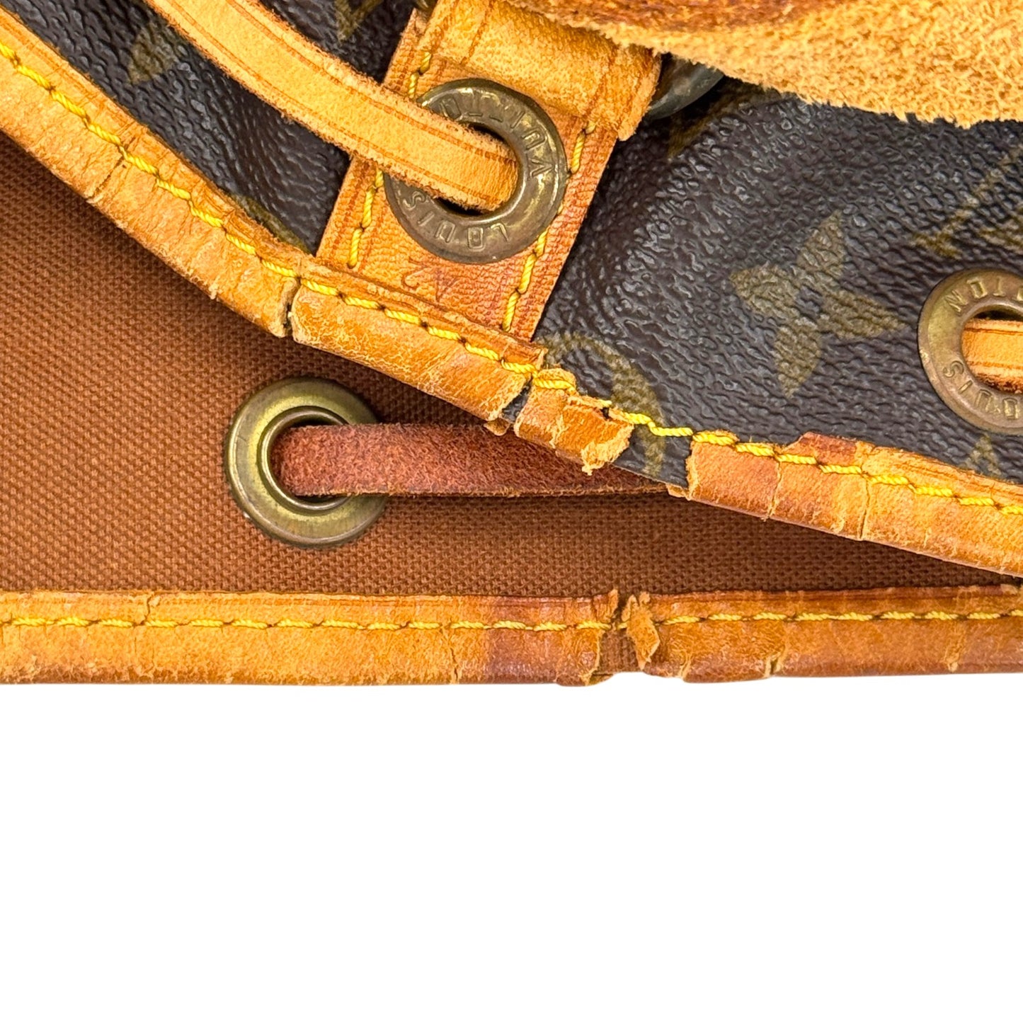 LOUIS VUITTON プチ・ノエ モノグラムキャンバス ブラウン 巾着 ショルダーバッグ M42226