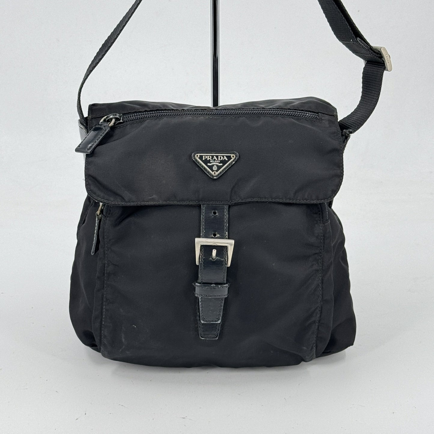 PRADA ミラノ テスートナイロン ブラック ショルダーバッグ