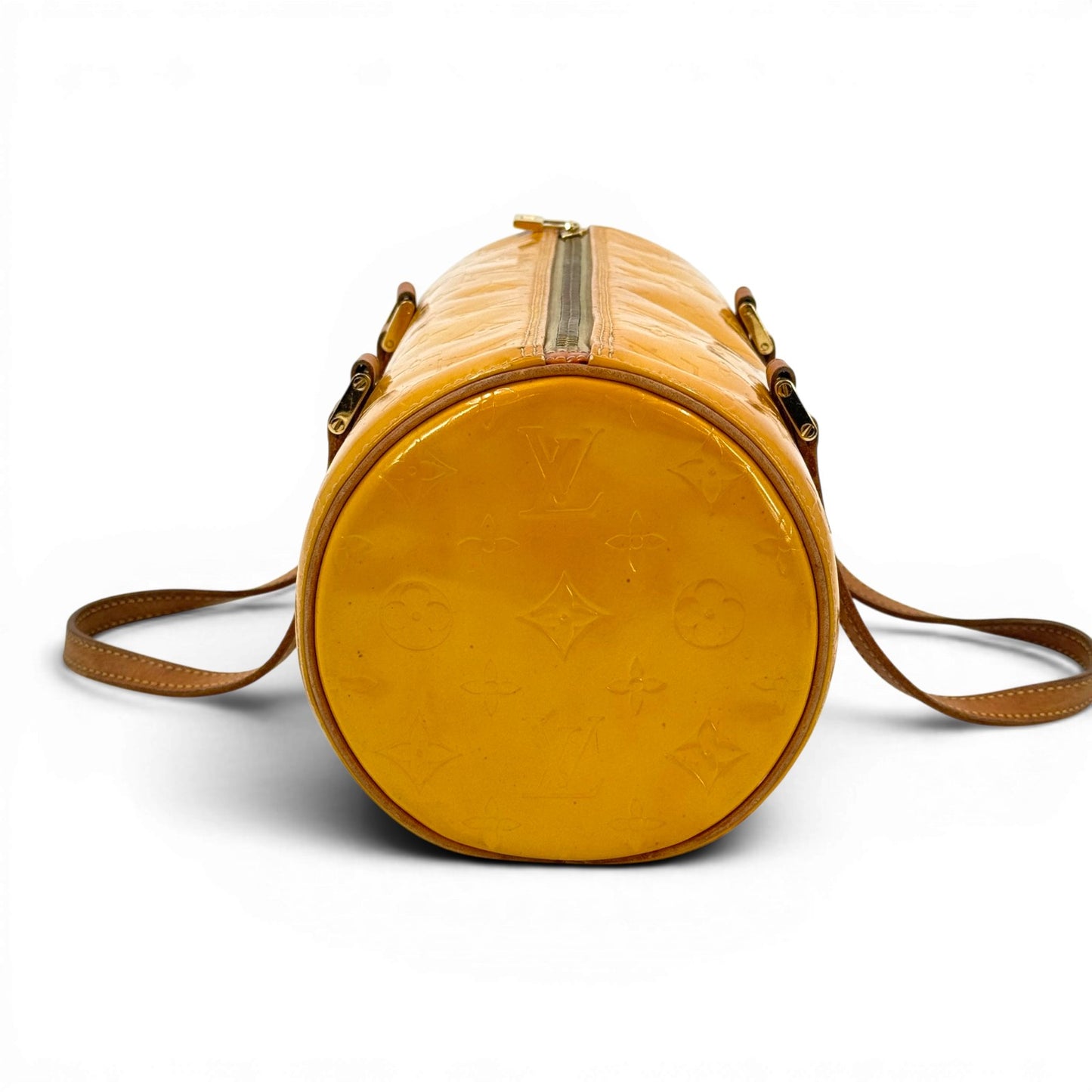 LOUIS VUITTON ベッドフォード ヴェルニ イエロー エナメル ハンドバッグ M91006