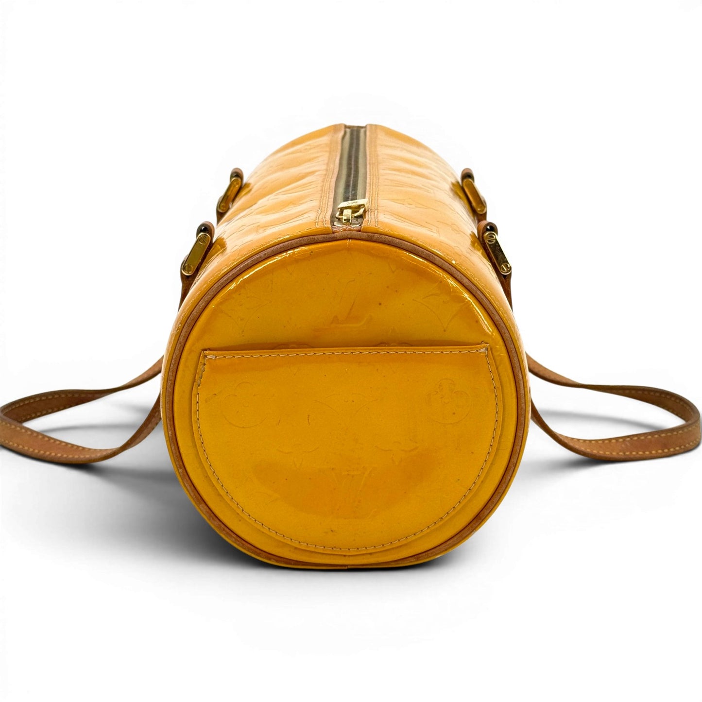 LOUIS VUITTON ベッドフォード ヴェルニ イエロー エナメル ハンドバッグ M91006