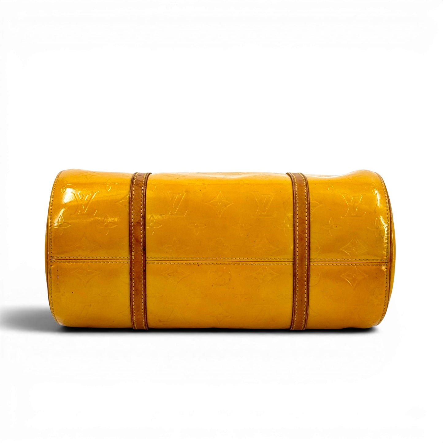 LOUIS VUITTON ベッドフォード ヴェルニ イエロー エナメル ハンドバッグ M91006
