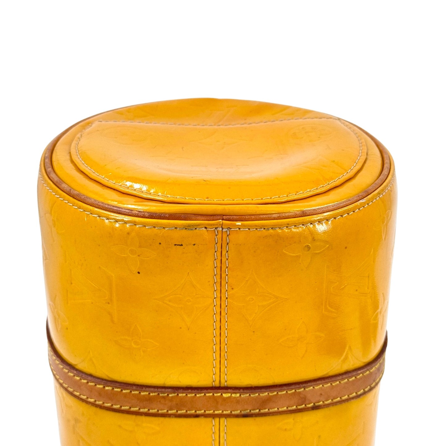 LOUIS VUITTON ベッドフォード ヴェルニ イエロー エナメル ハンドバッグ M91006