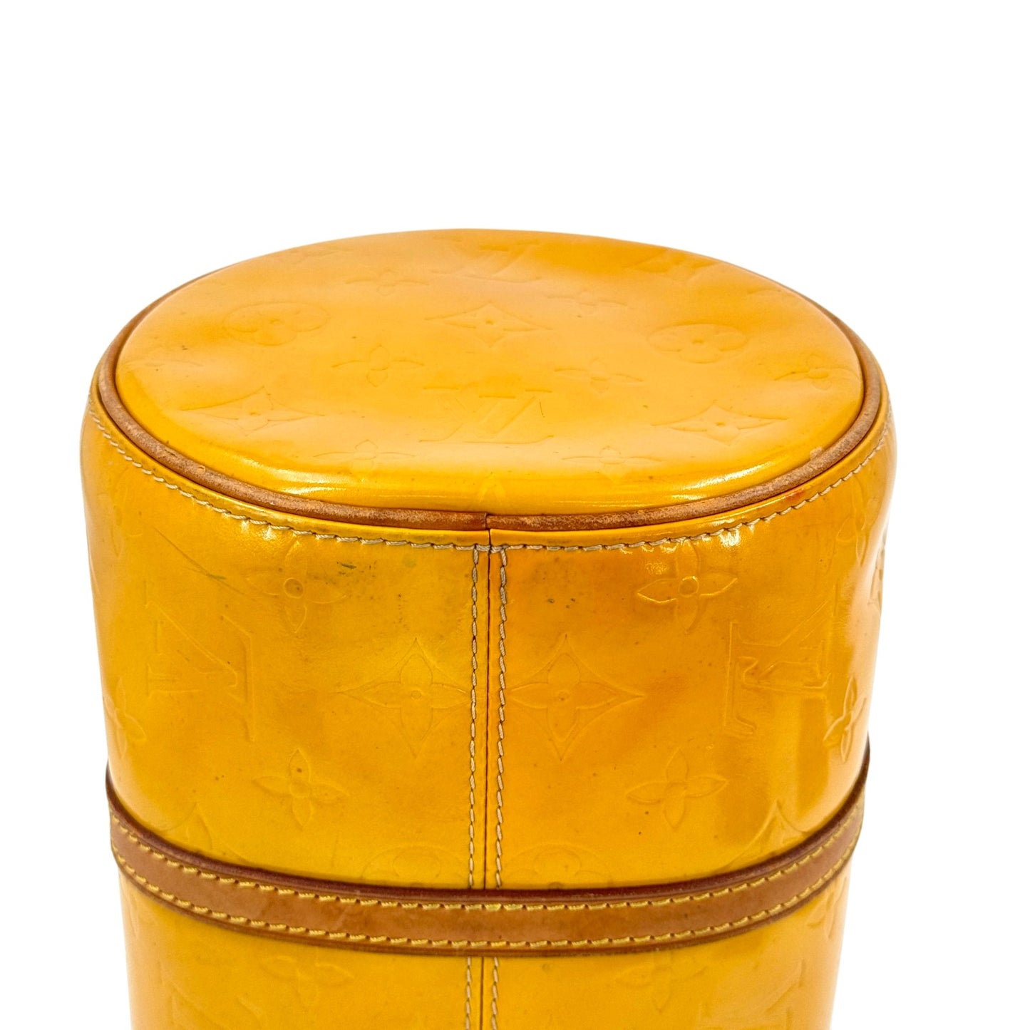 LOUIS VUITTON ベッドフォード ヴェルニ イエロー エナメル ハンドバッグ M91006