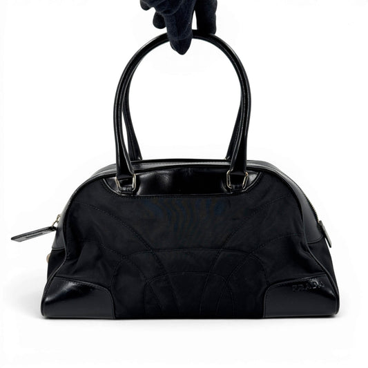 PRADA ボウラーバッグ テスートナイロン ブラック ボウリングバッグ ハンドバッグ