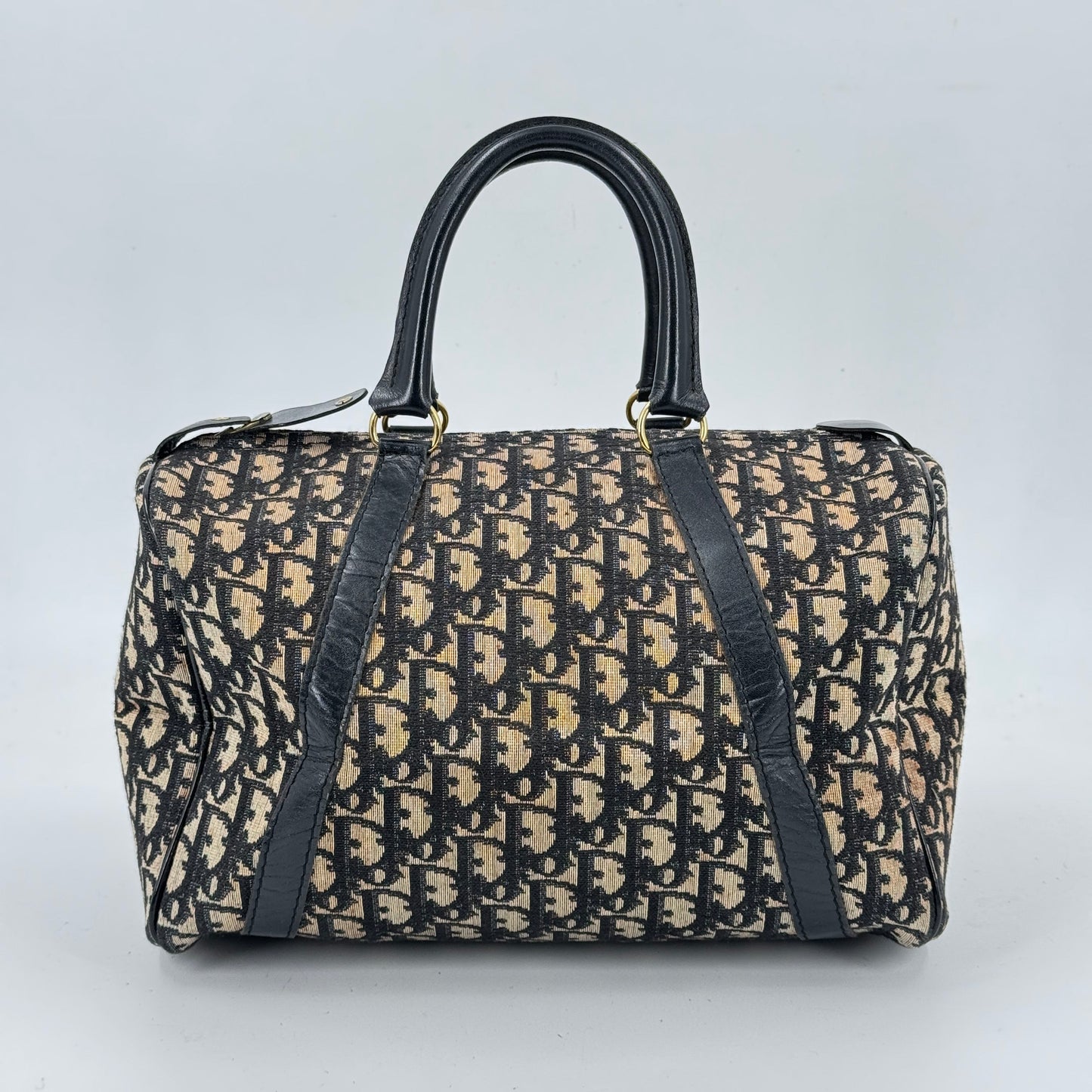 DIOR トロッター キャンバス ハンドバッグ モノグラム オブリーク パース