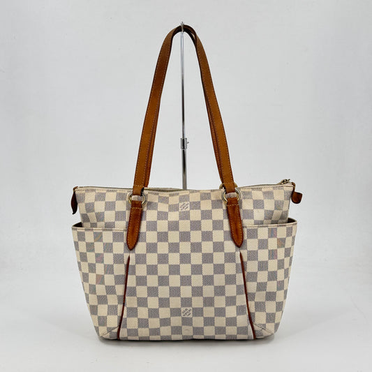 LOUIS VUITTON トータリーPM ダミエ・アズール ホワイト トートバッグ N51261
